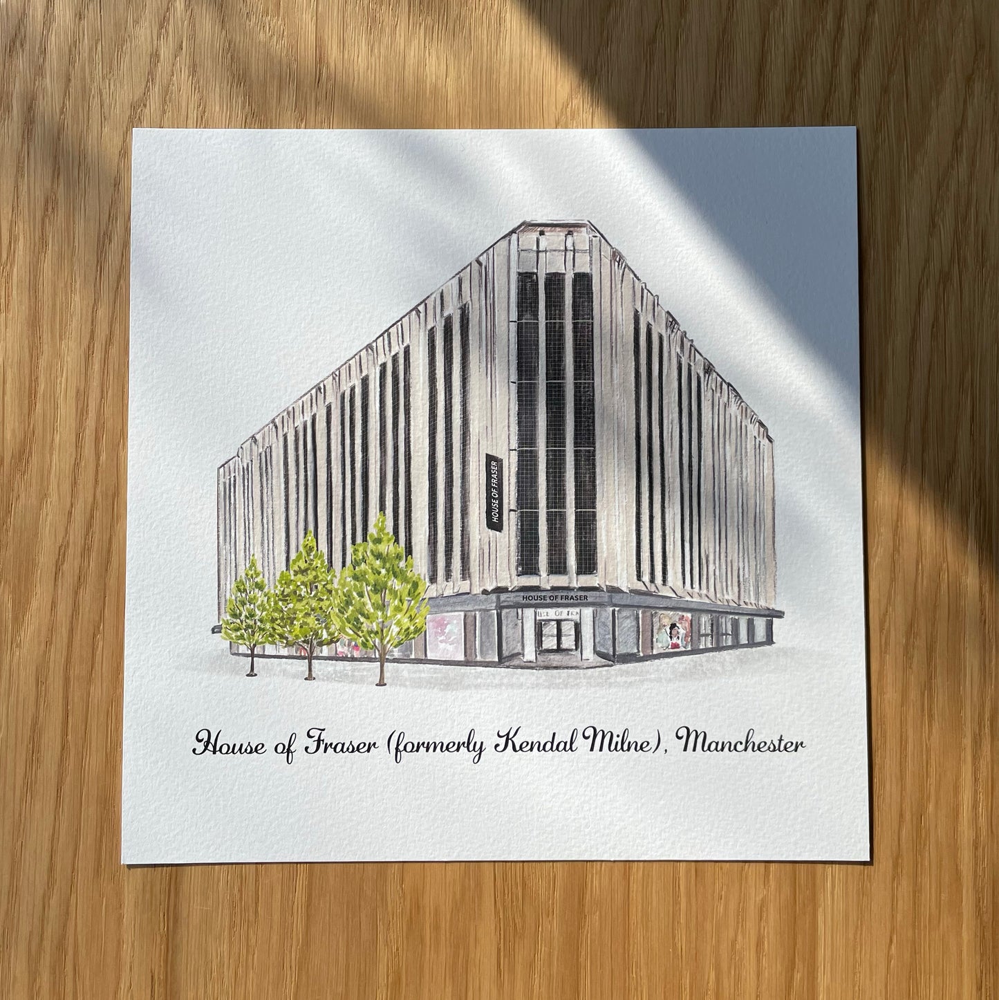 House of Fraser, Manchester - Art Print