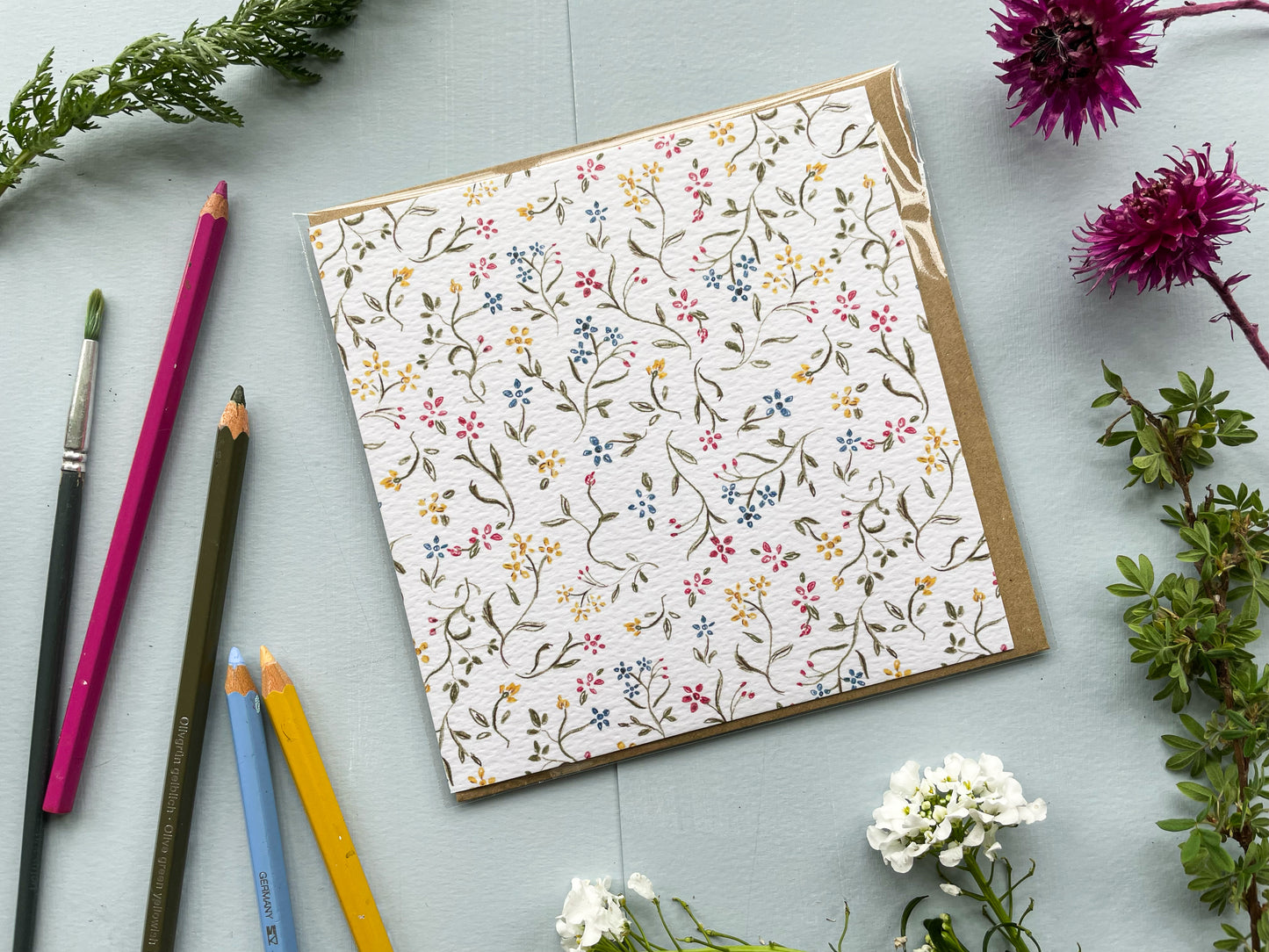 Ditsy Blooms Greeting Card