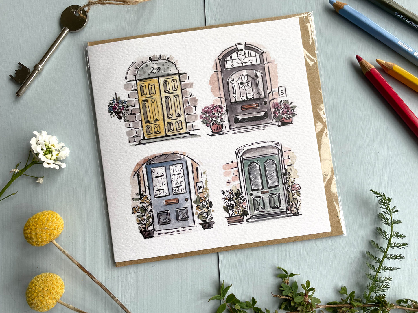 Dinky Doors Greeting Card