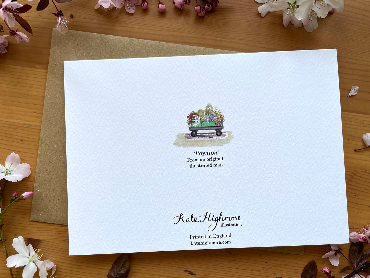 Poynton Map Greeting Card