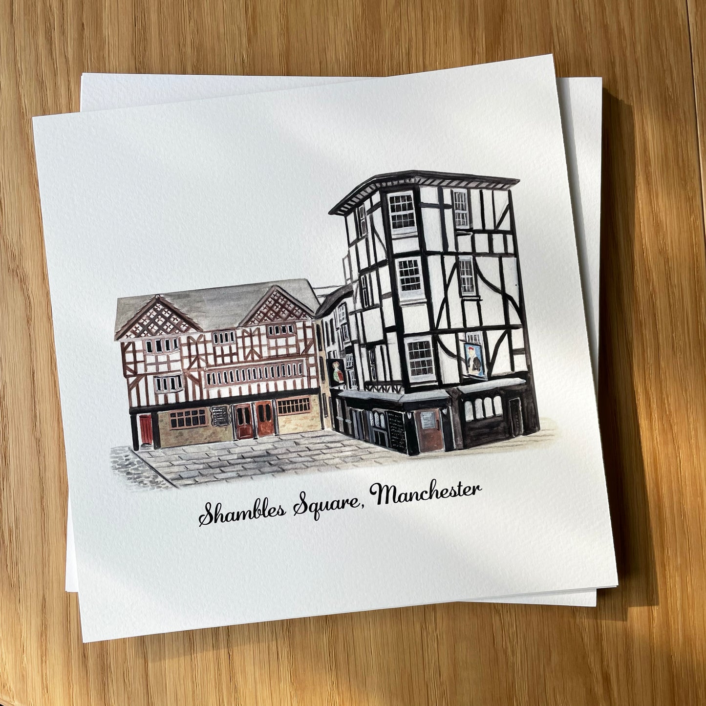 Shambles Square, Manchester - Art Print
