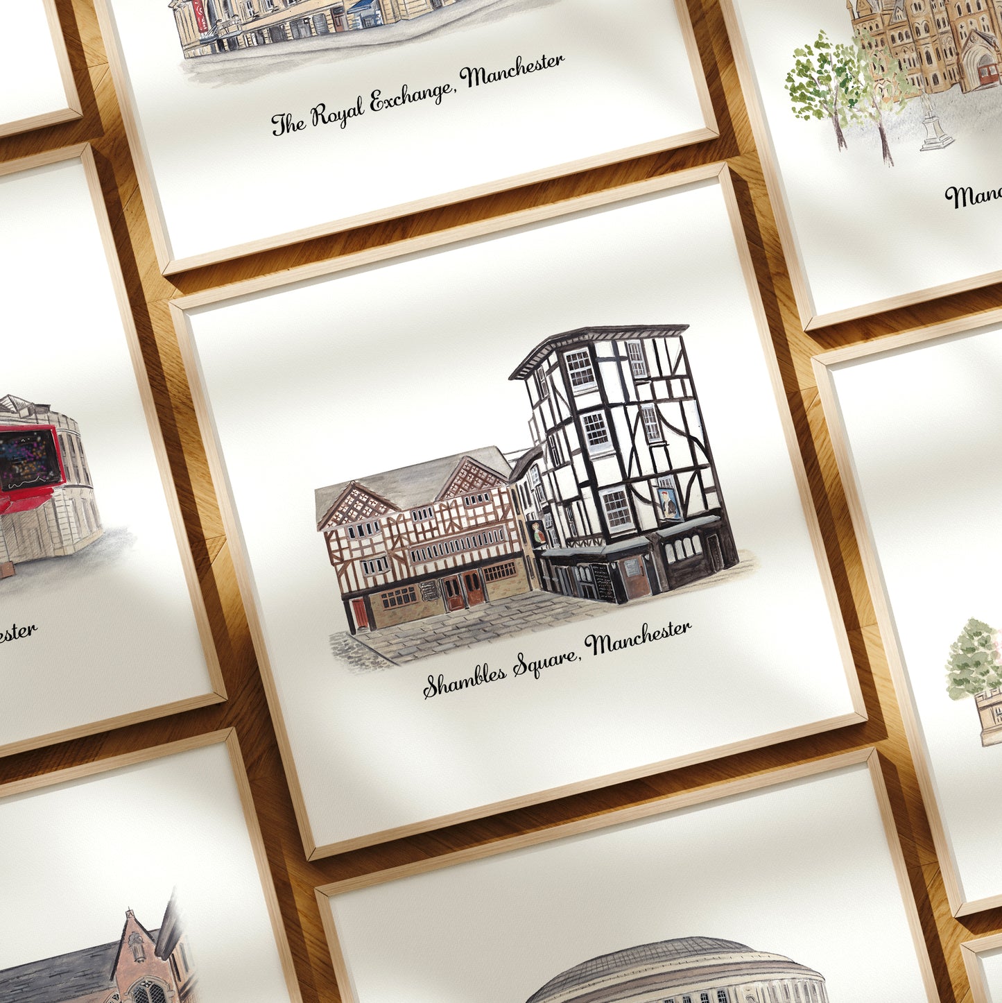Shambles Square, Manchester - Art Print