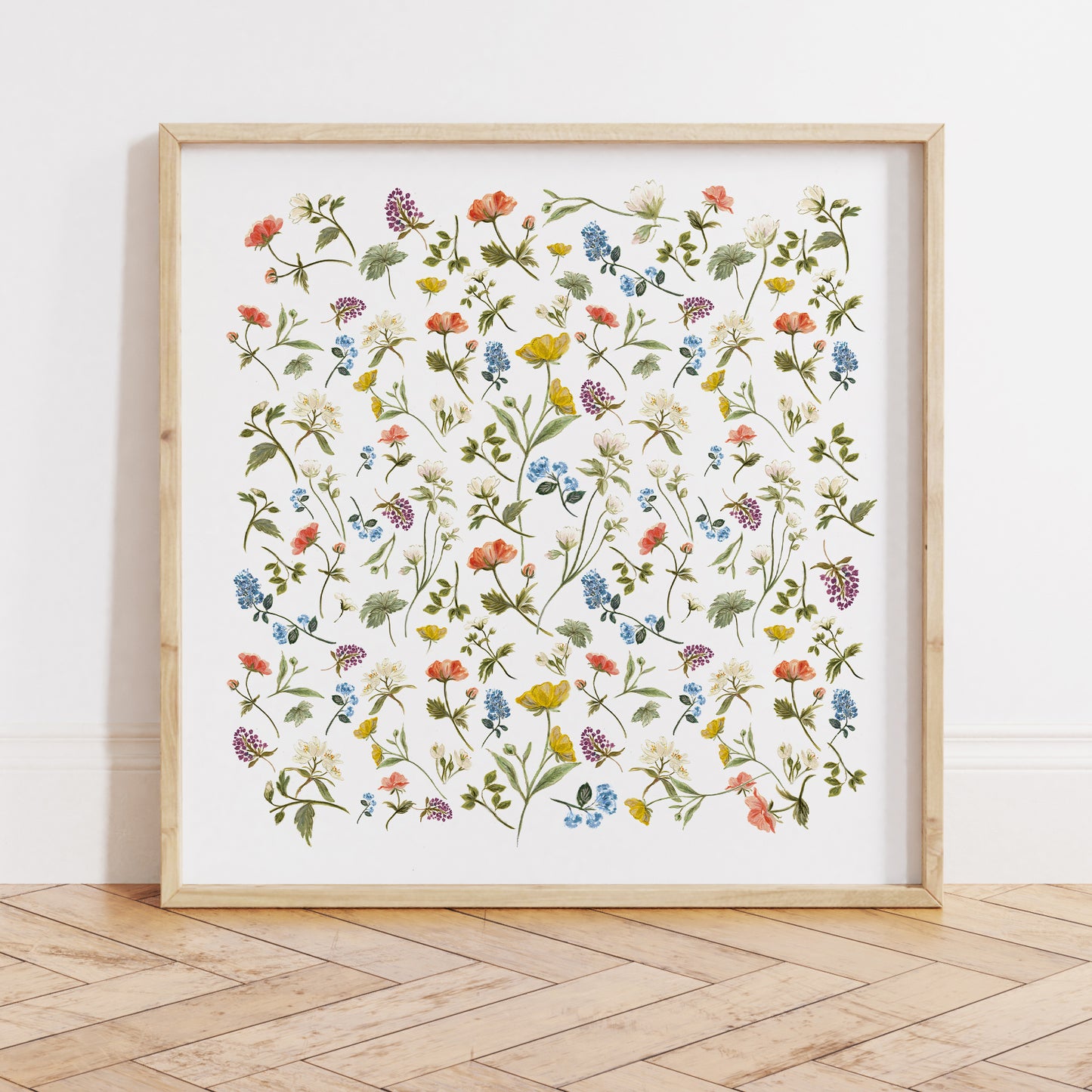 Cottage Garden - Botanical Art Print