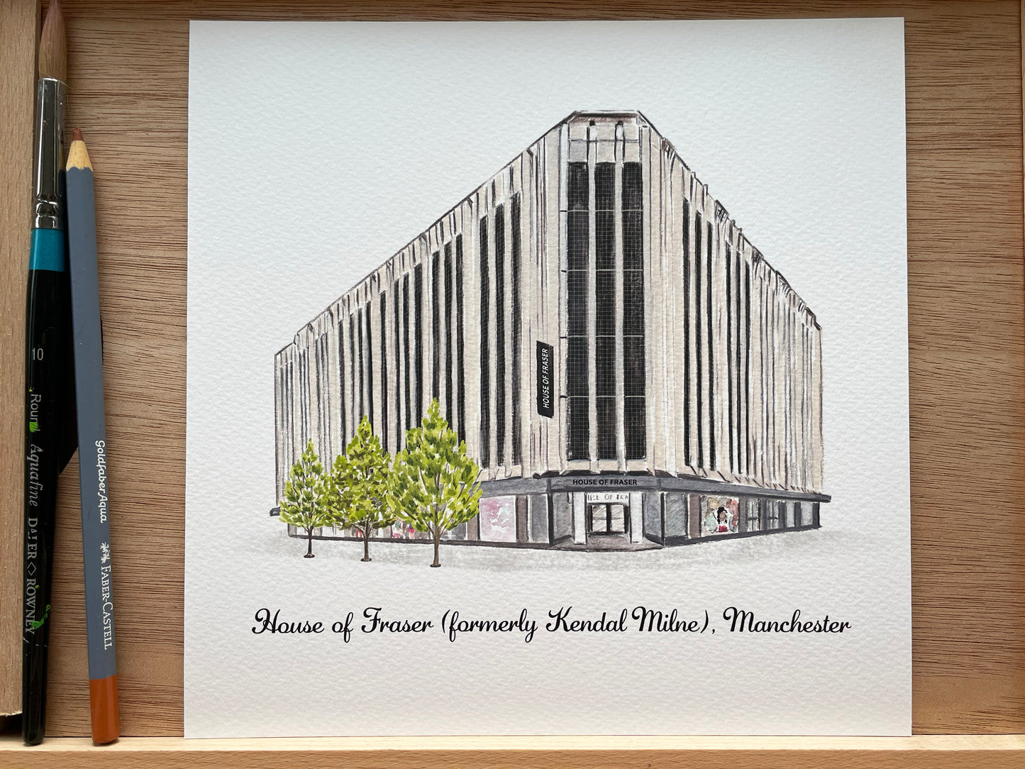 House of Fraser, Manchester - Art Print