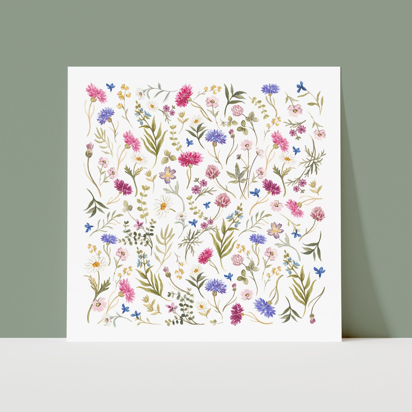 Cornflower Meadow - Botanical Art Print