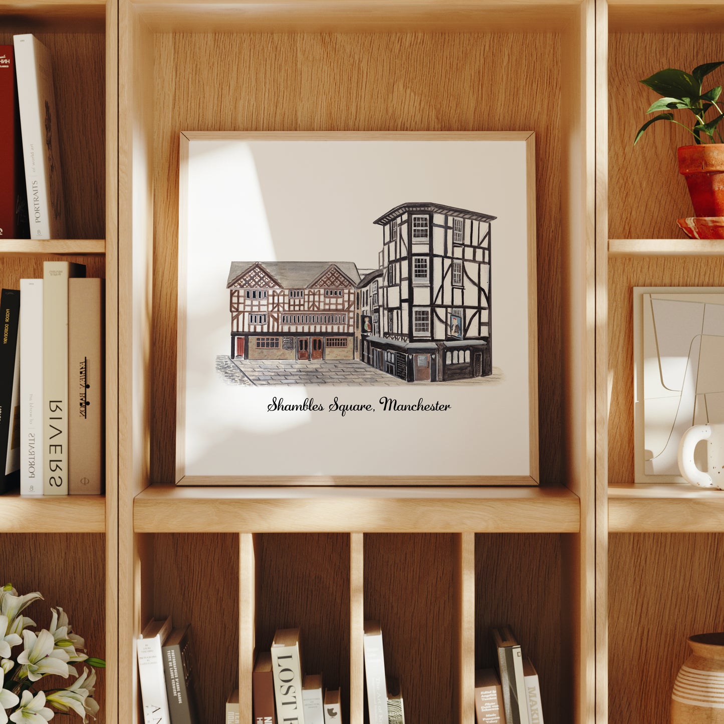 Shambles Square, Manchester - Art Print