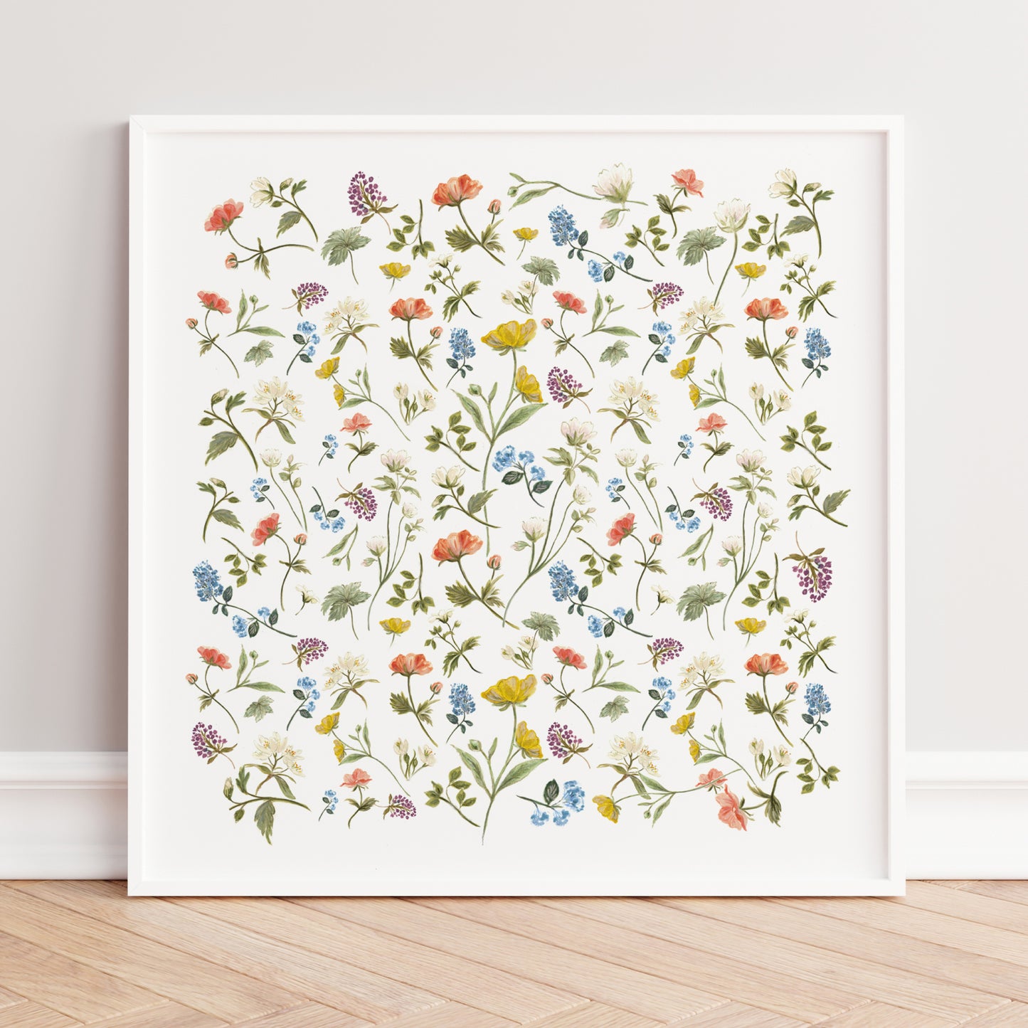 Cottage Garden - Botanical Art Print