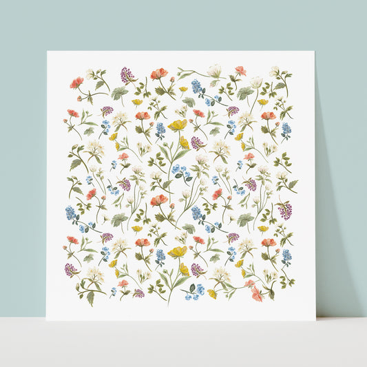 Cottage Garden - Botanical Art Print