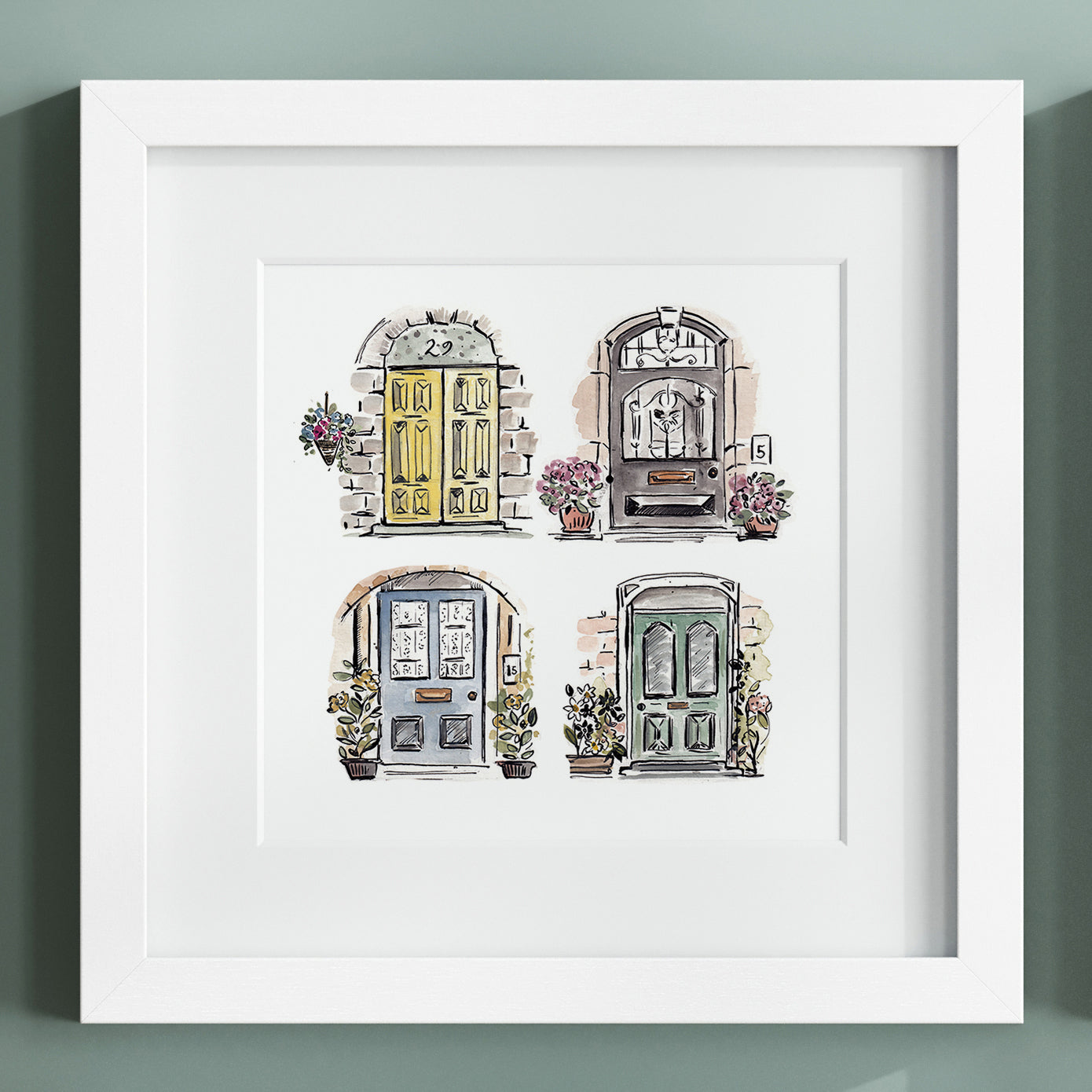 Dinky Doors Greeting Card