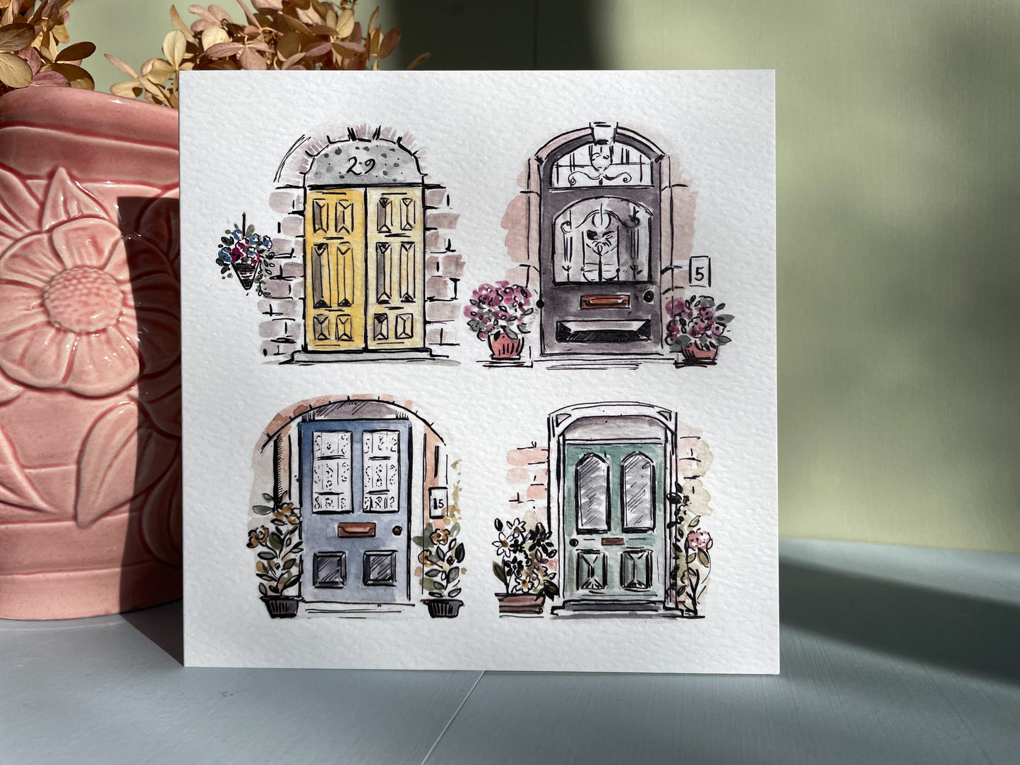 Dinky Doors Greeting Card