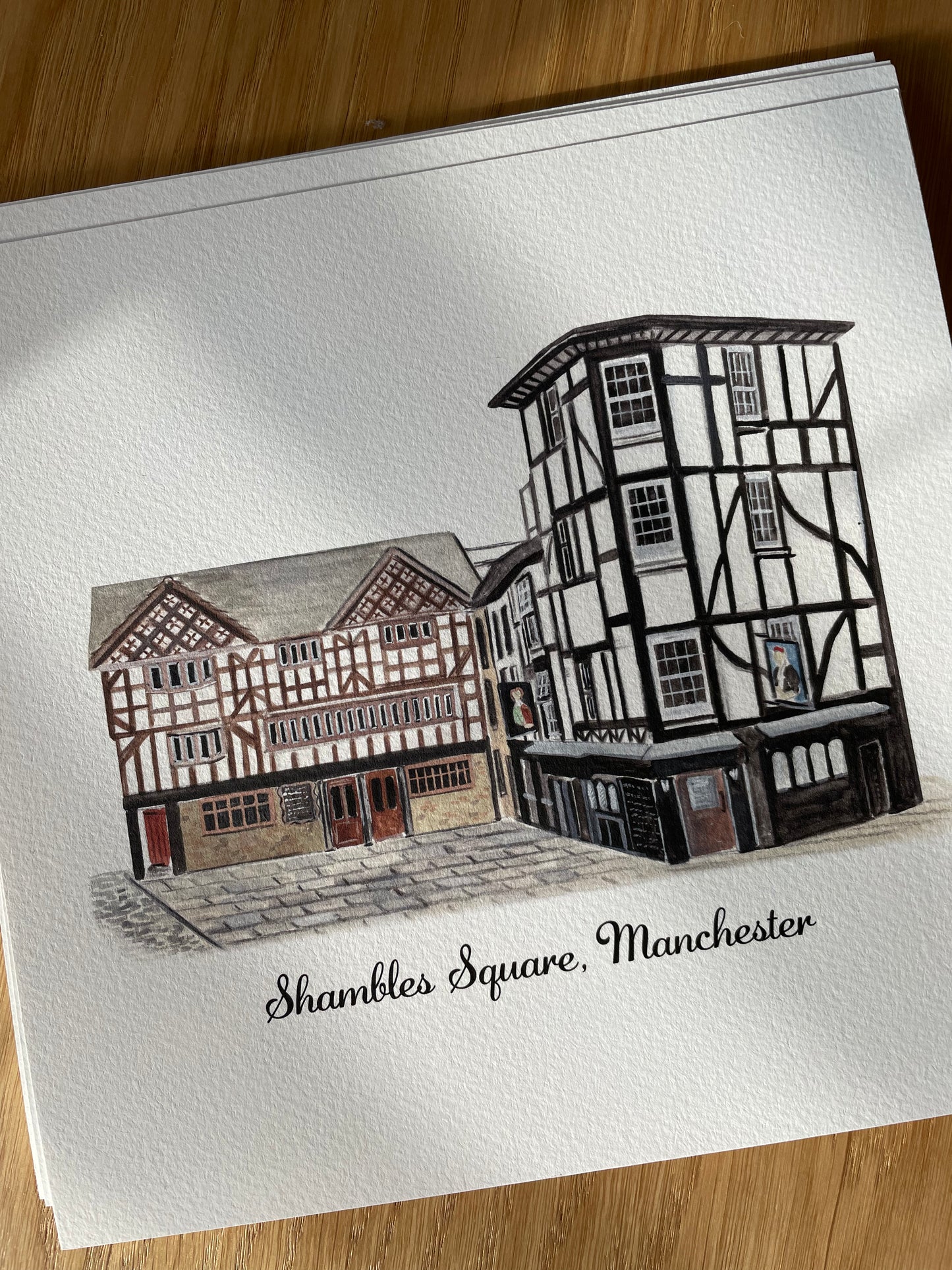 Shambles Square, Manchester - Art Print