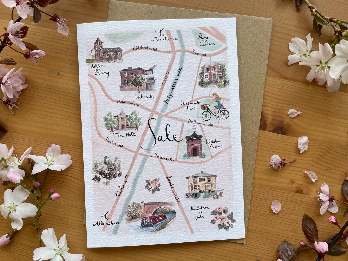 Sale Map Greeting Card