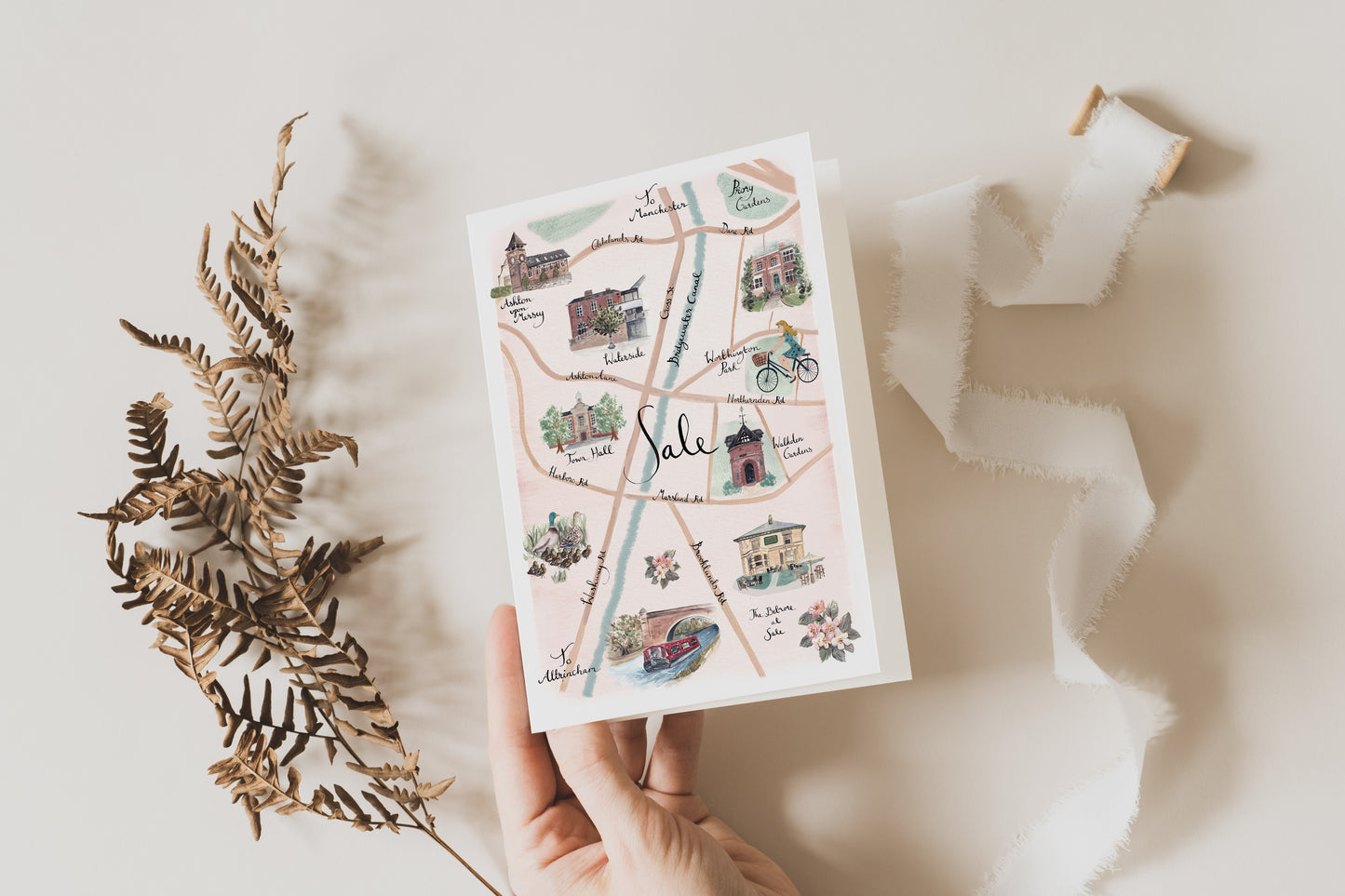 Sale Map Greeting Card