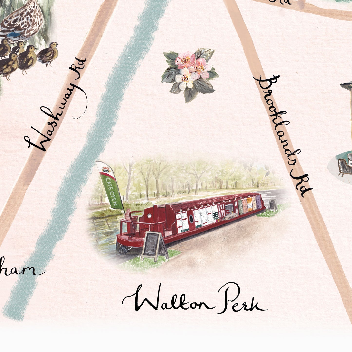 Sale Illustrated map - WALTON PERK edition