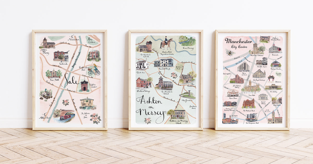 Illustrated Map Prints β Kate Highmore Illustration