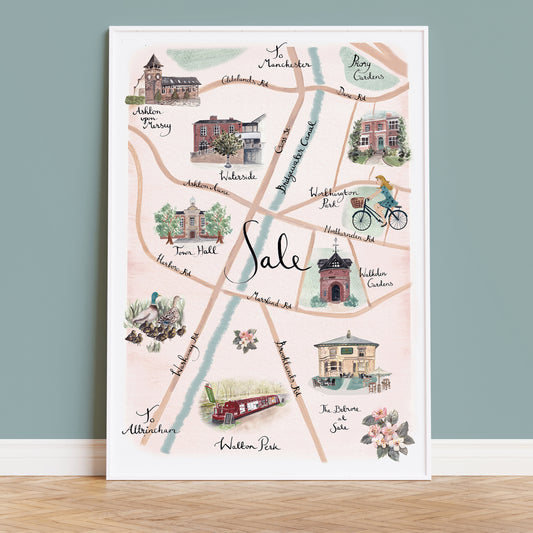 Sale Illustrated map - WALTON PERK edition