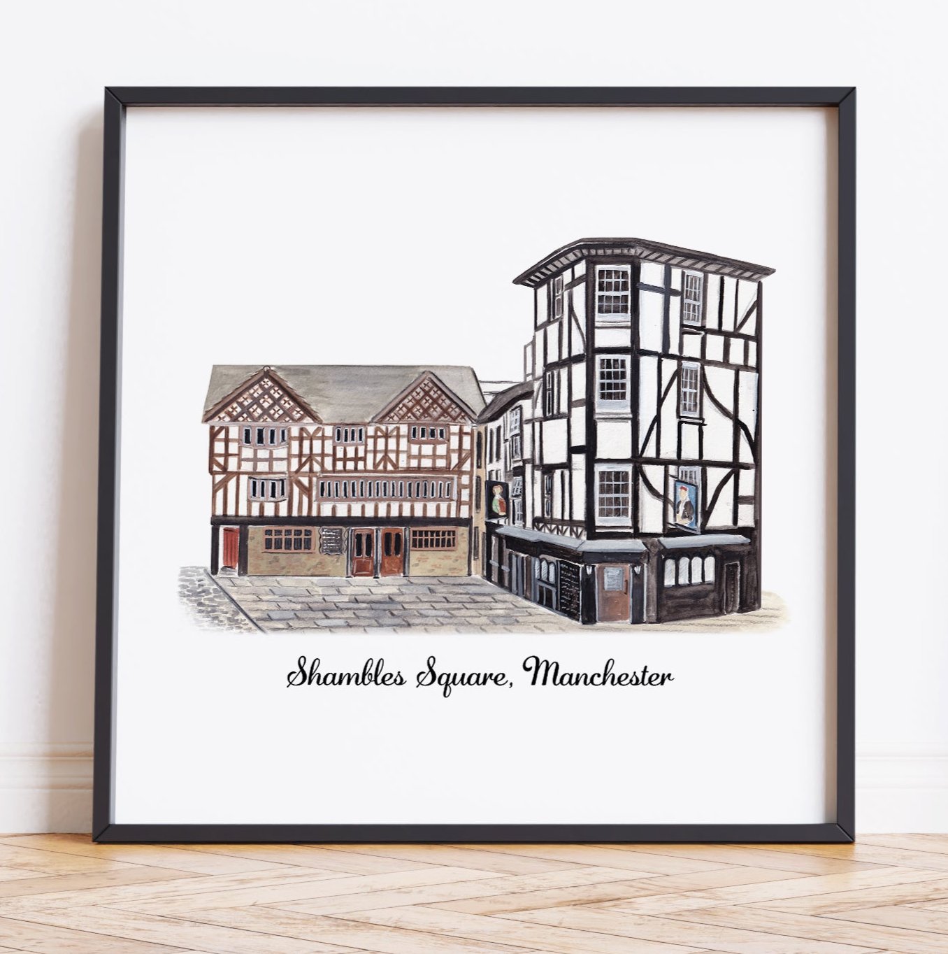 Shambles Square, Manchester - Art Print