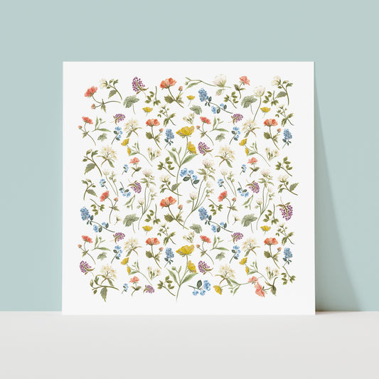 Cottage Garden - Botanical Art Print