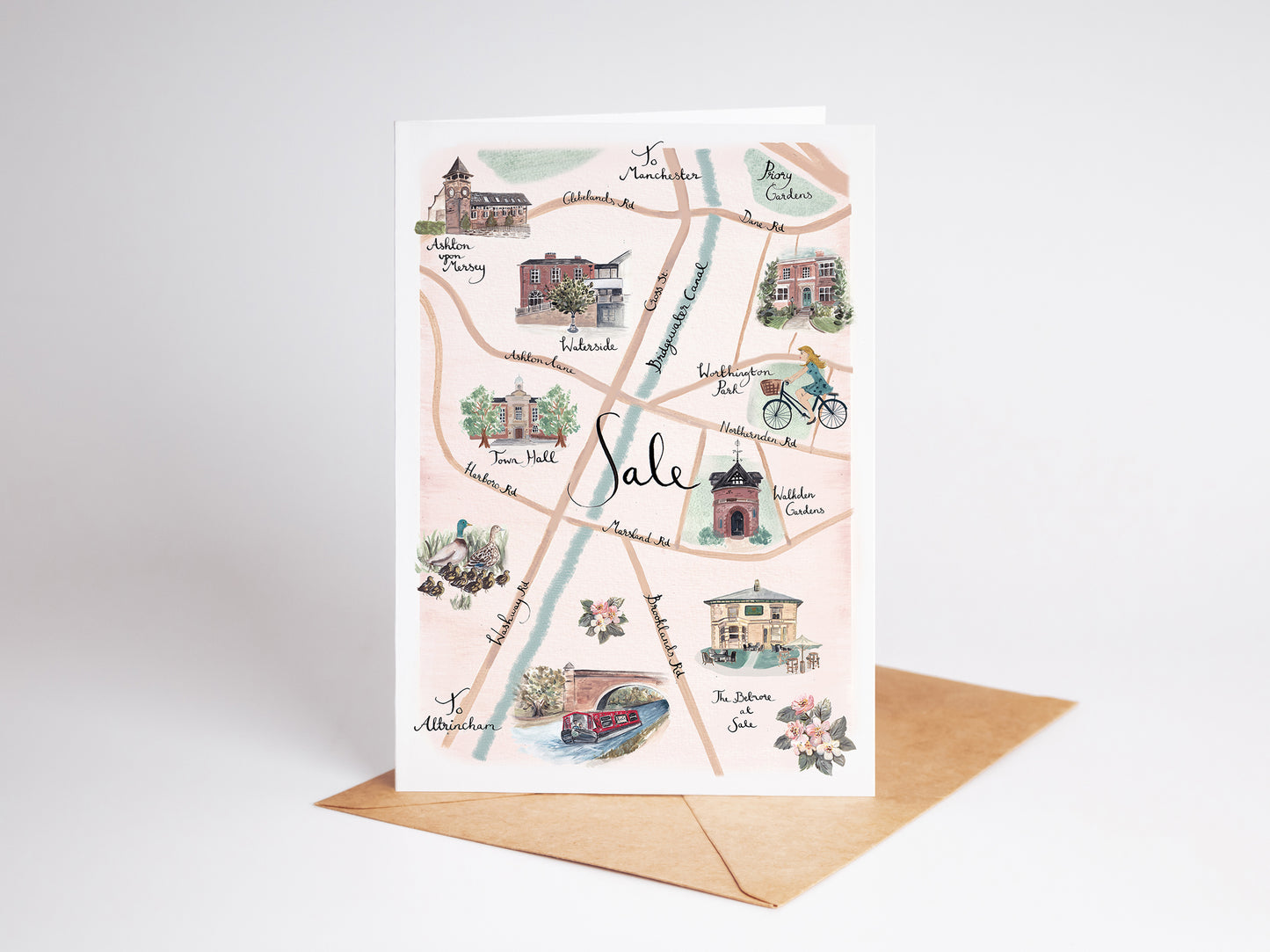 Sale Map Greeting Card