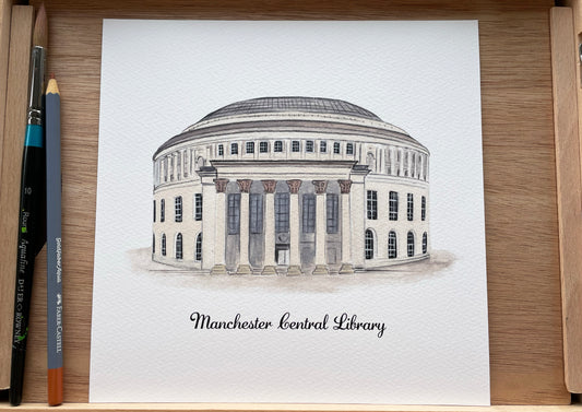 Manchester Central Library - Art Print