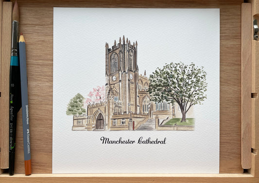 Manchester Cathedral - Art Print