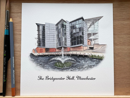 The Bridgewater Hall, Manchester - Art Print