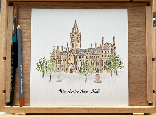 Manchester Town Hall - Art Print