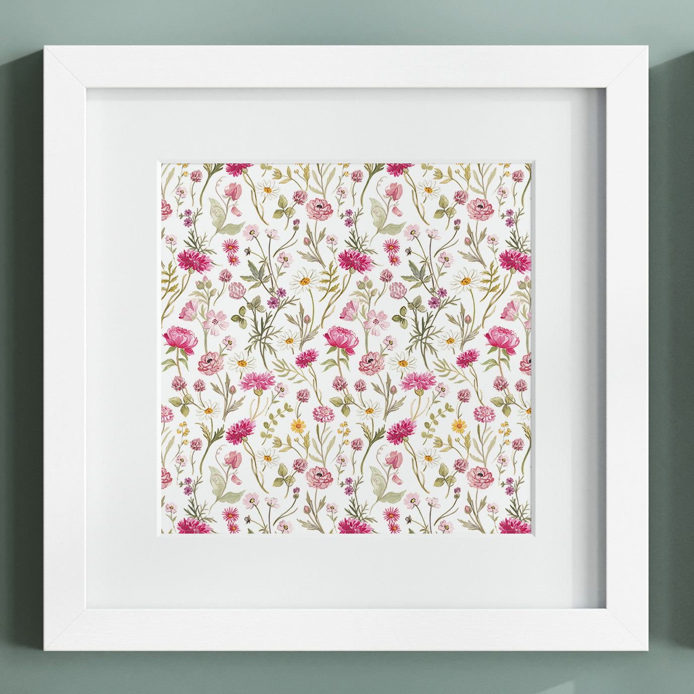 Pink Meadow Greeting Card