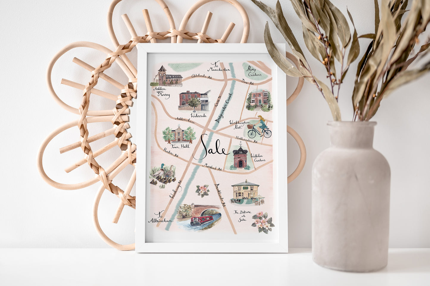 Sale Map Greeting Card