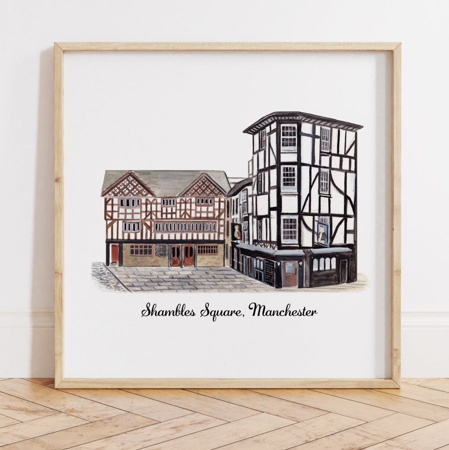 Shambles Square, Manchester - Art Print