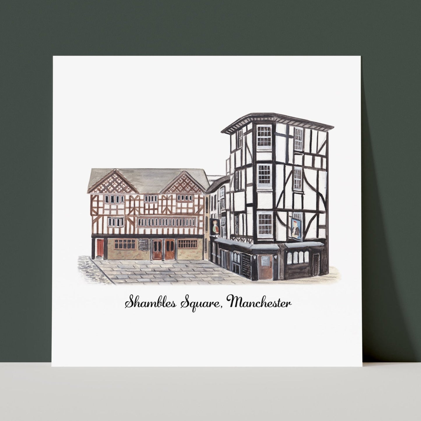 Shambles Square, Manchester - Art Print