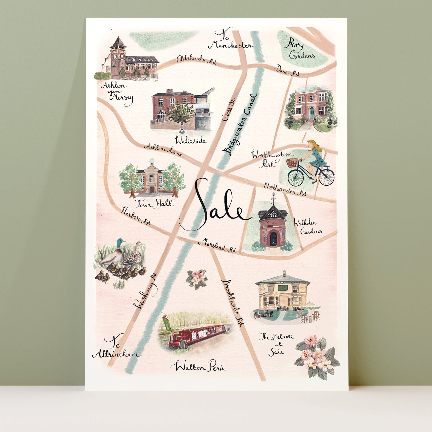 Sale Illustrated map - WALTON PERK edition