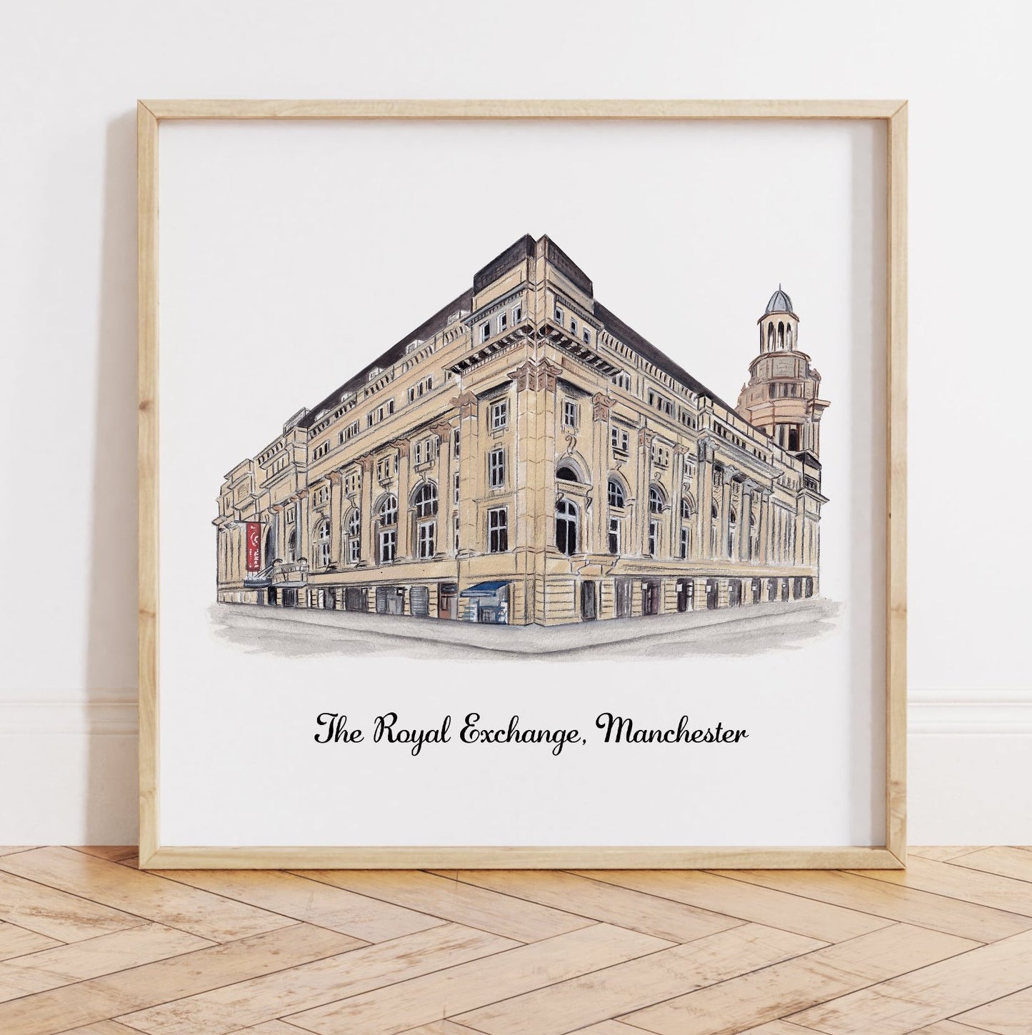 The Royal Exchange, Manchester - Art Print