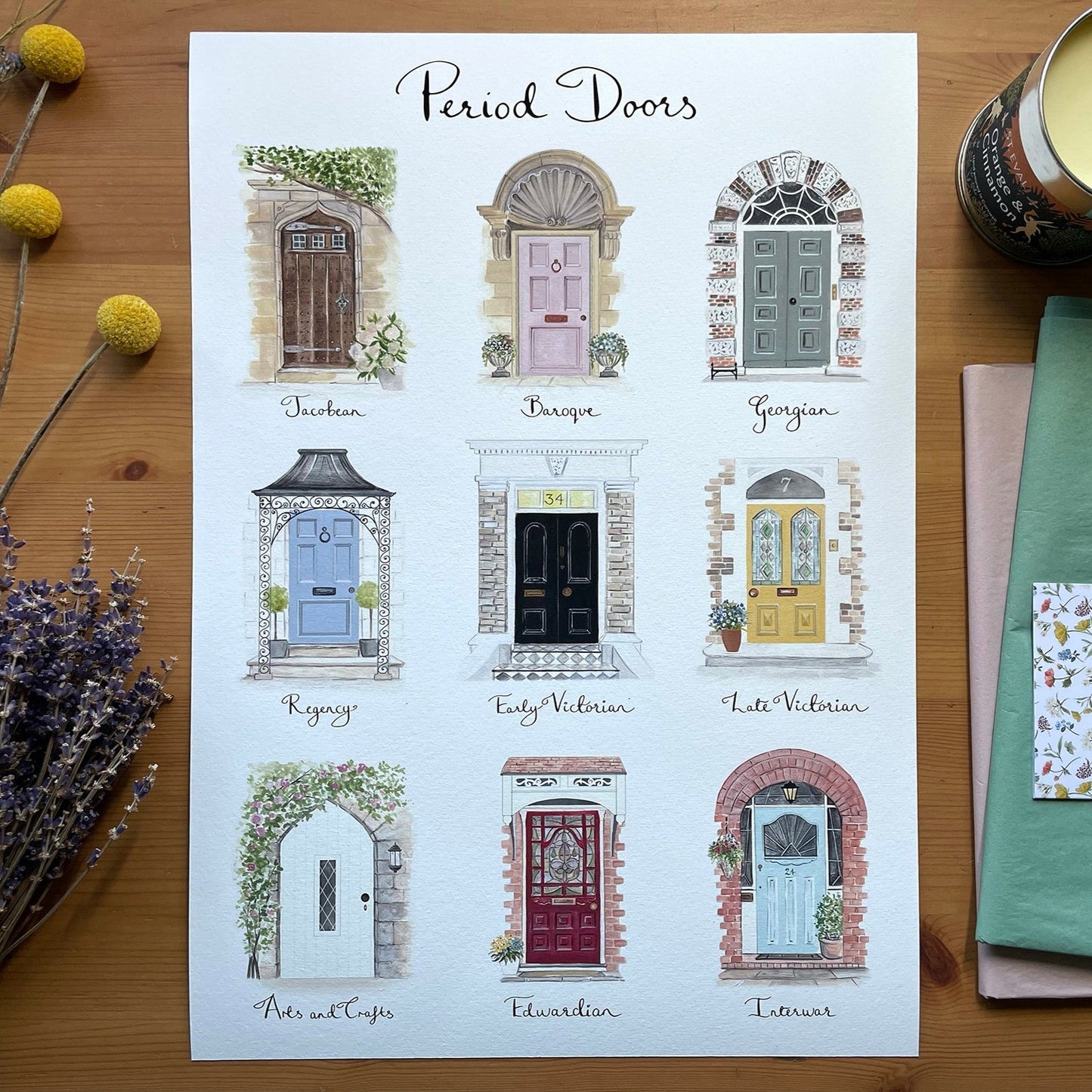 Period Doors - Art Print